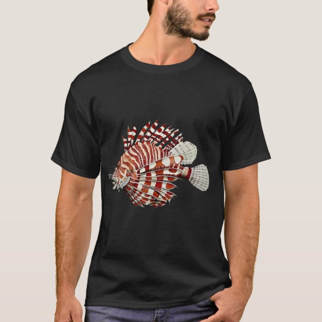 T-shirt Red Lionfish/Poisson-lion rouge (Devant)