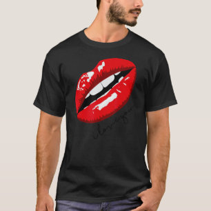 T-shirt Red Lips I Love You