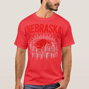 T-shirt Red Moon Nebraska