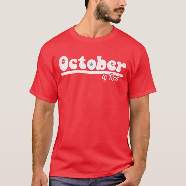 T-shirt Red October Philly (Throwback) Philadelphie (Devant)