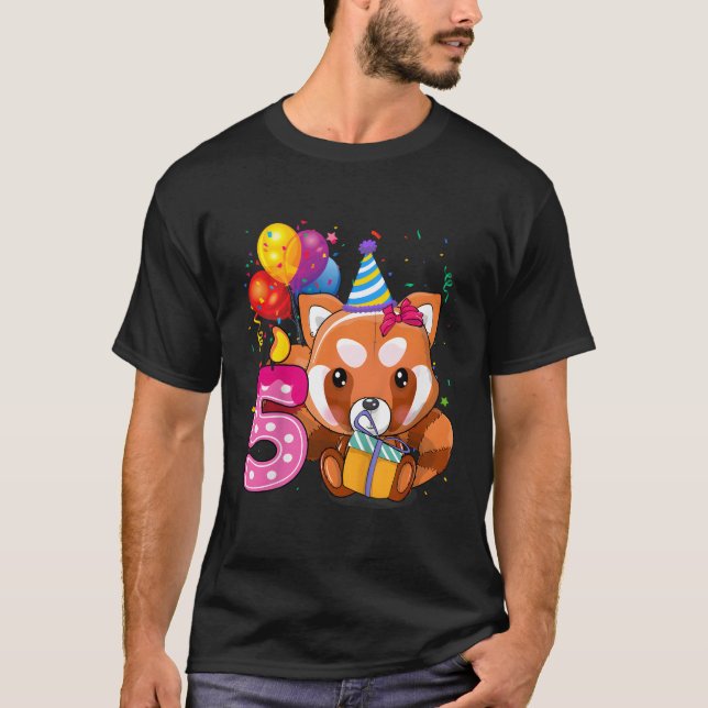 T-shirt Red Panda 5E Je Suis 5 Py (Devant)