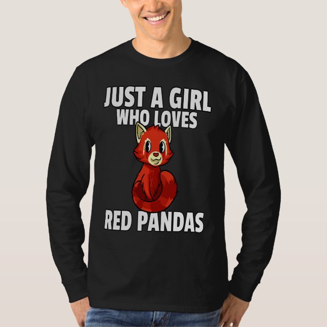 T-shirt Red Panda For Girls Women (Devant)