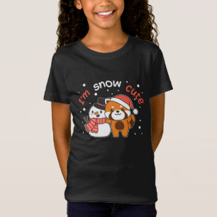 T-Shirt Red Panda I'm Snow Cute Snowman