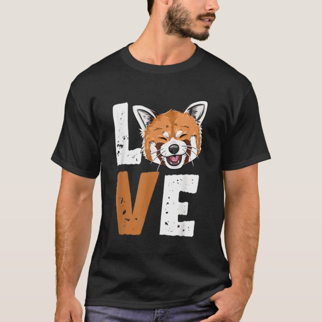 T-shirt Red Panda Love Red Panda (Devant)
