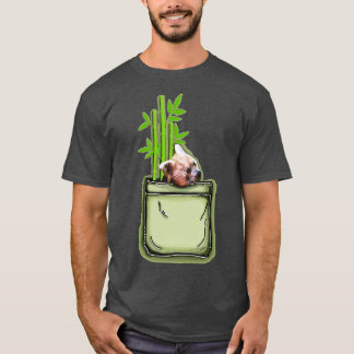 T-shirt Red Panda Pocket Bamboo