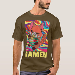 T-shirt Red Panda Ramen Noodle Japan Cuisine japanese Asia