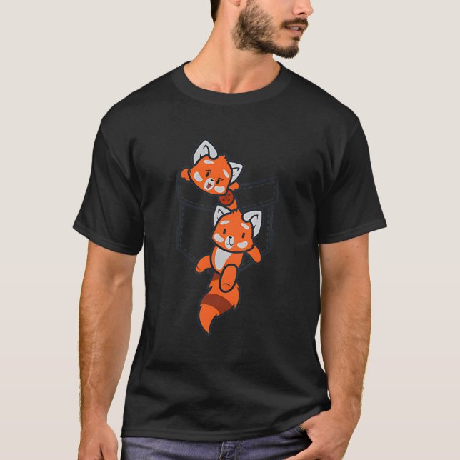 T-shirt Red Panda Red Panda Red Panda Baseball (Devant)