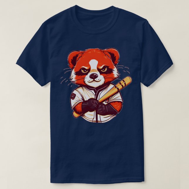 T-shirt Red Panda Slugger (Design devant)