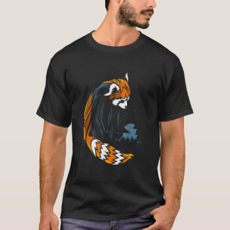 T-shirt Red Panda Tattoo Style