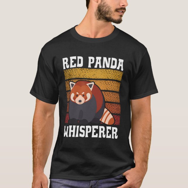 T-shirt Red Panda Whisperer Wildlife Animal Zookeeper (Devant)