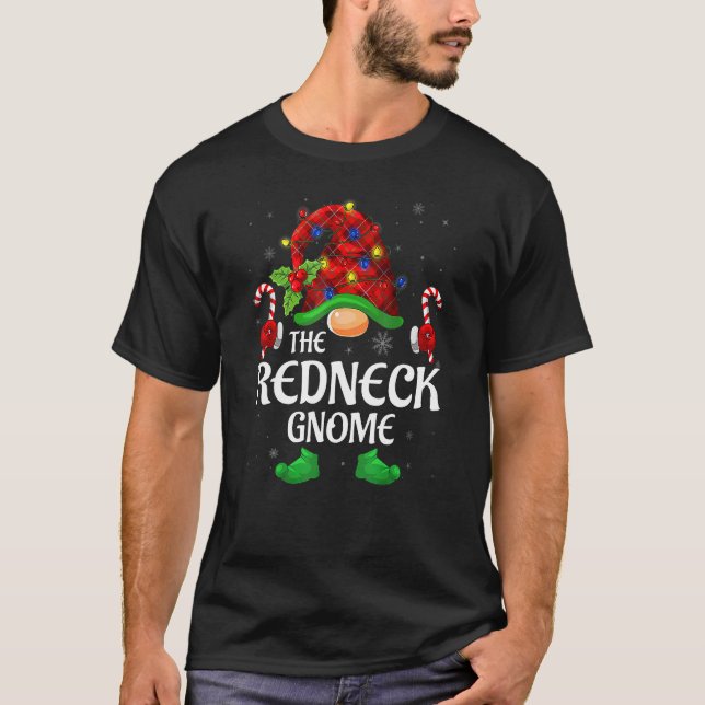 T-shirt Red Plaid Famille Correspondante Gnomalo Red Plaid (Devant)
