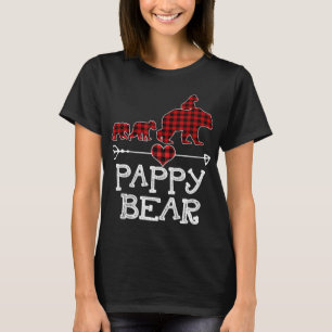 T-shirt Red Plaid Pappy Ours Correspondant Famille Noël Ré