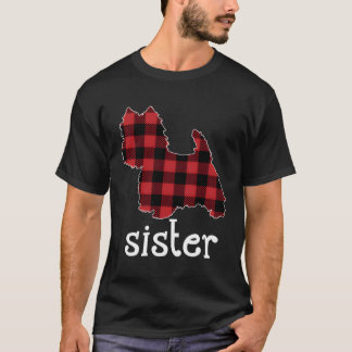 T-shirt Red Plaid Sister Westie Papa Correspondant Pajama 