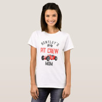 Red Race Pit Crew Maman Birthday Shirt