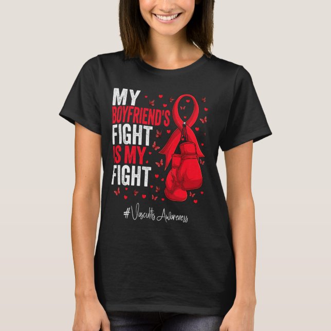 T-shirt Red Ribbon Boyami Vasculitis (Devant)
