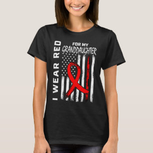 T-shirt Red Ribbon Grandgirl Heart Disease Awareness U