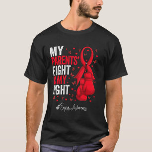 T-shirt Red Ribbon Parents Sepsis Sensibilisation