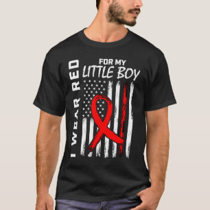 T-shirt Red Ribbon Petit garçon Fils Sensibilisation aux m