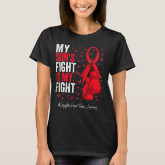 T-shirt Red Ribbon Son Congestive Incapacité cardiaque