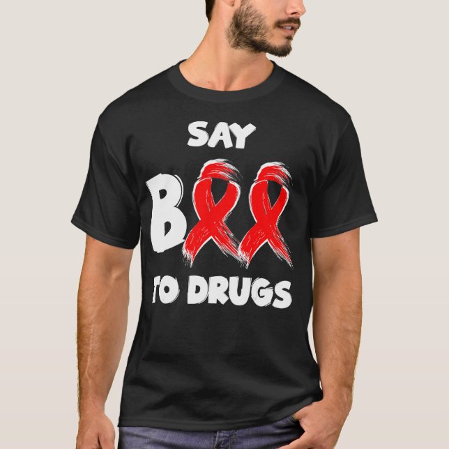 T-shirt Red Ribbon Week Say (Devant)