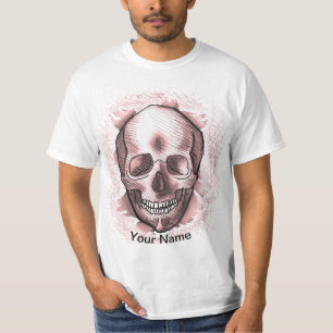 T-shirt Red Ripper Skull
