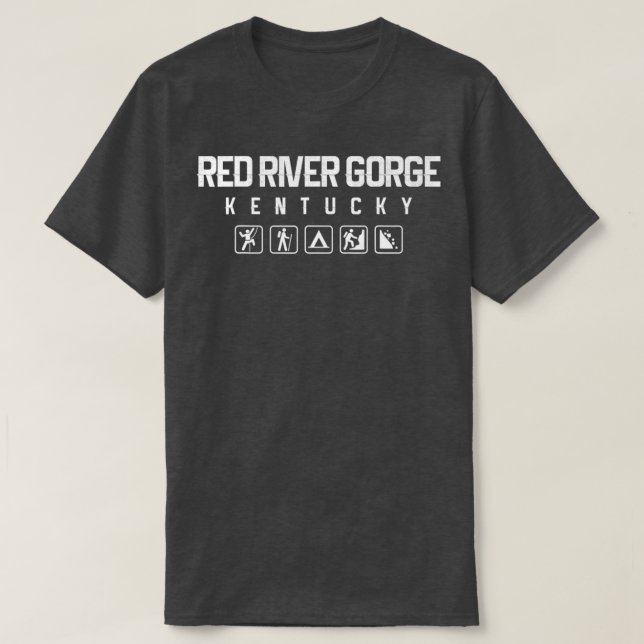 T-shirt Red River Gorge Kentucky Outdoor (Design devant)