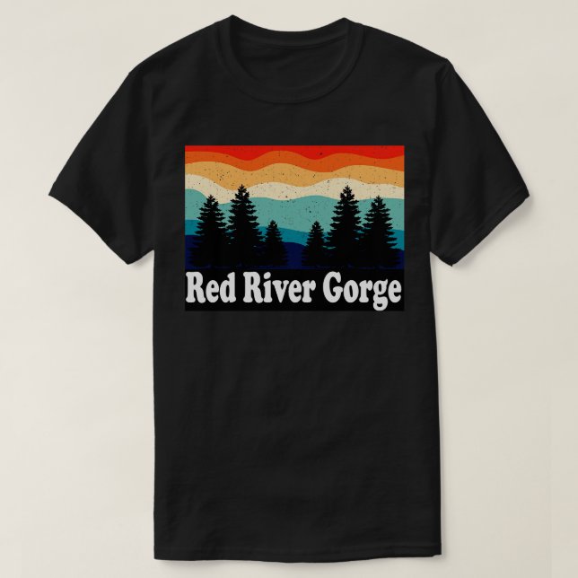 T-shirt Red River Gorge Retro (Design devant)