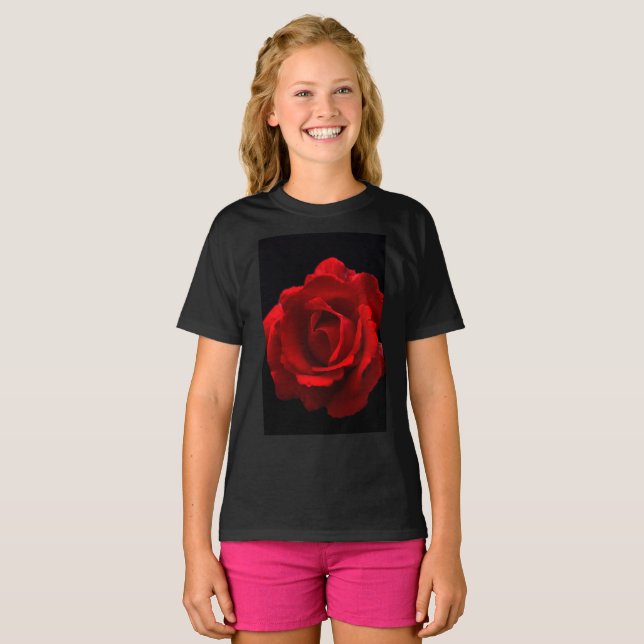 T-shirt Red Rose gccna (Devant entier)