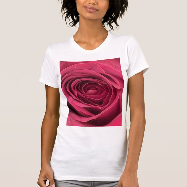 T-shirt Red Rosebud (Devant)