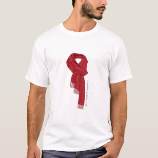 T-shirt red scarf all towell
