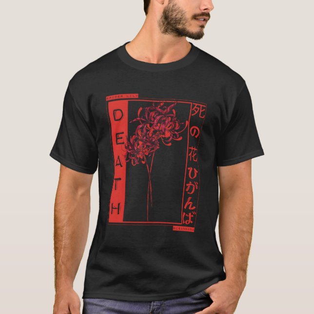 T-shirt Red Spider Lily Signifie mort Japon Anime Aestheti (Devant)
