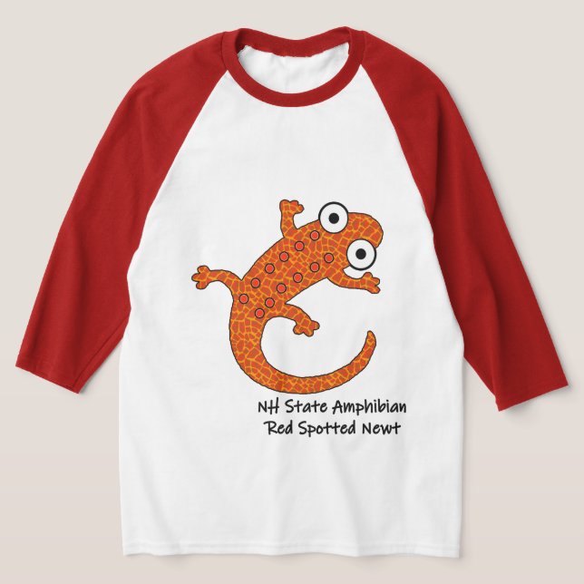 T-shirt Red Spott Newt - New Hampshire State Amphibian (Poser)