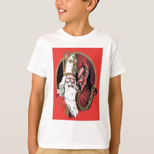 T-shirt Red St Nicholas Krampus