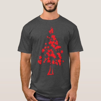 T-SHIRT RED STAR NOËL ARBRE MERRY NOËL HEUREUX HOLI