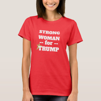 T-shirt RED Strong femme pour Trump