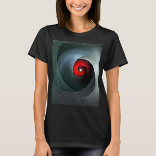 T-shirt Red Swirl Artistique moderne Art Abstrait Motif #1