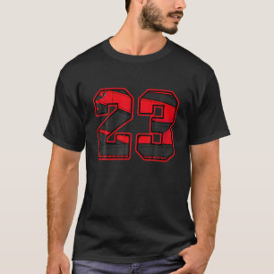 T-shirt Red Thunder 4S Tee Match Numéro 23 Streetwear 4 R
