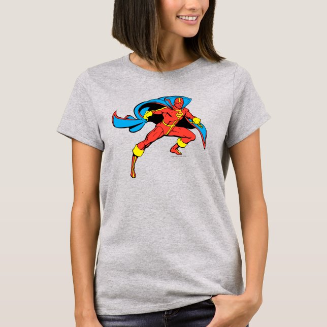 T-shirt Red Tornado Cape Pose (Devant)