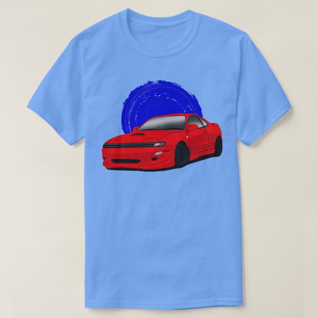 T-shirt Red Toyota Celica Gts St185 (Design devant)