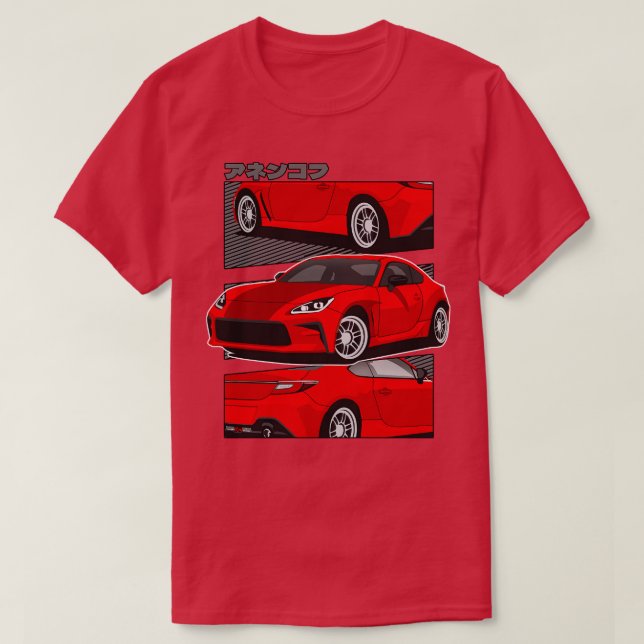 T-shirt Red Toyota GR86 (Design devant)