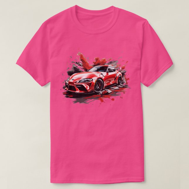 T-shirt Red Toyota Supra Mk4 (Design devant)