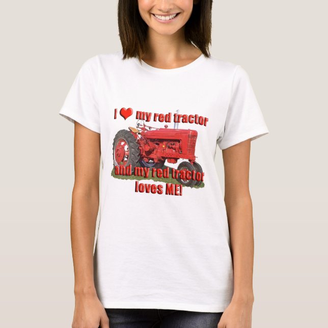 T-shirt red_tracteur_amour (Devant)
