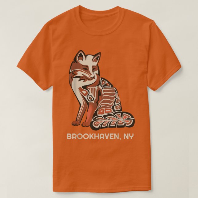 T-shirt Red Tribal De Brookhaven Native American Artwork S (Design devant)