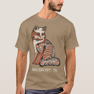T-shirt Red Tribal Fo Kingsport Artisanat amérindien St