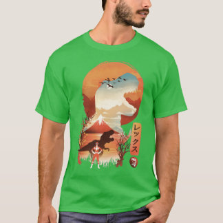T-shirt Red Ukiyo e