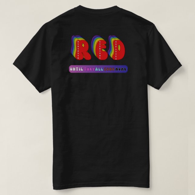T-shirt RED vendredi Fierté – Honorer nos déployés (Design dos)