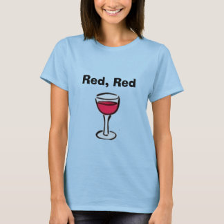T-shirt Red. Vin rouge
