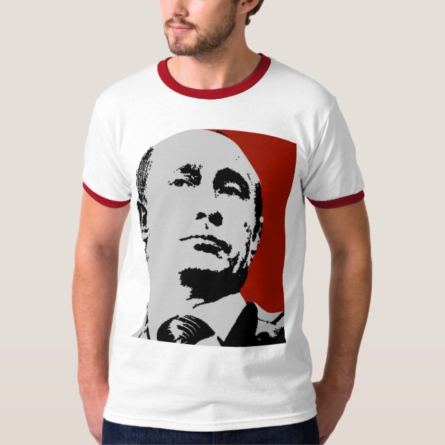 T-shirt Red Vladimir Poutine (Devant)