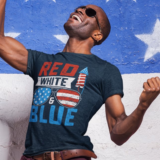 T-shirt Red, White, and Blue 4th of July (Créateur téléchargé)