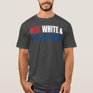 T-shirt Red White and Blueberries Patriot gift